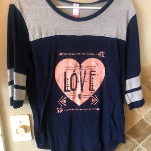 Love 3/4 Sleeve Tee